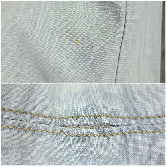 guess Light Wash Denim Jacket Blazer Small - Picture 15 of 16